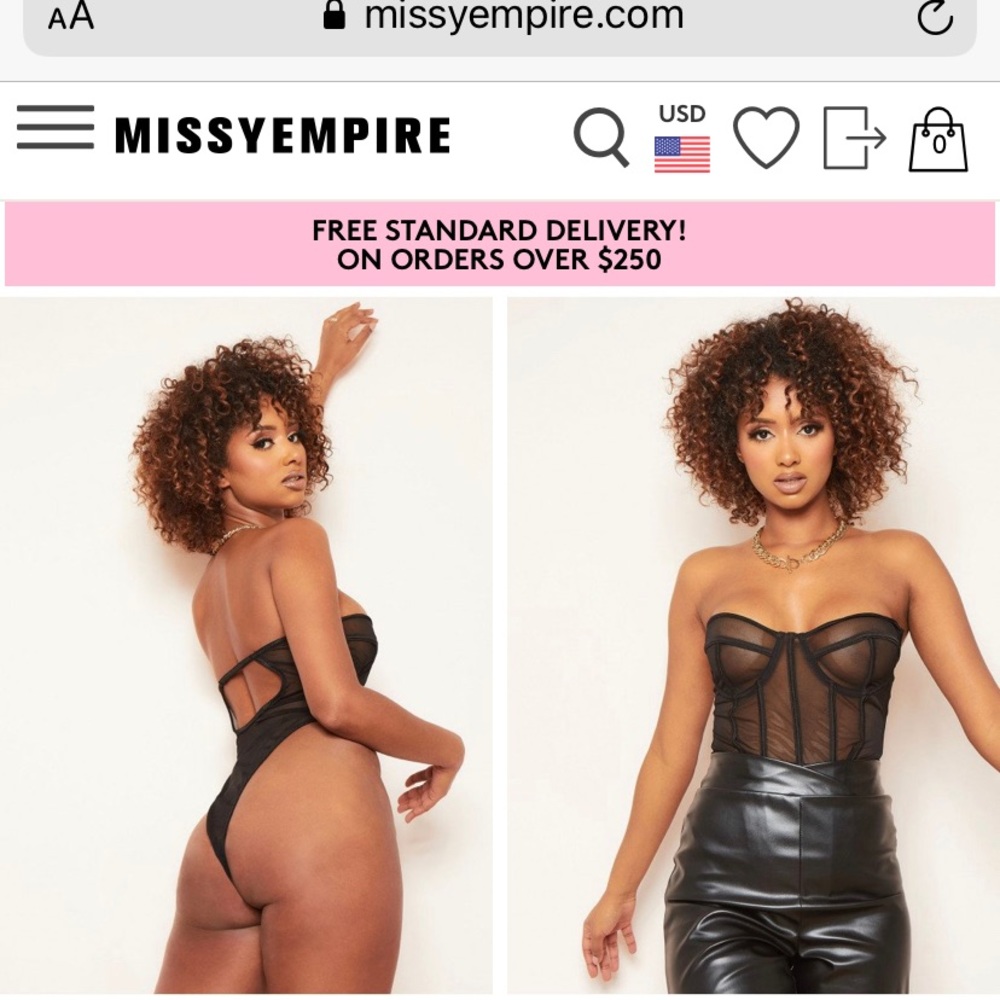 NWT mesh bodysuit